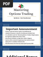 Mastering Options Trading: by Mentor - Ravi Chandiramani