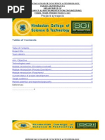 H.C.S.T ELECTRONICS Project Synopsis Format (2011-12)