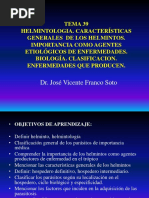 TEMA39 Parasitos HEMILTOS Generalidades y Enfermedades