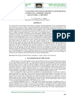 Wesea Evaluating Self-Cleaning Titanium Dioxide Nanoparticle Coating On Lateritic Straw