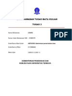 Buku Jawaban Tugas Mata Kuliah Tugas 3: Nama Mahasiswa: Asmani