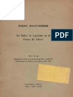 Un Taller de Lapidario en El Pucara de Tilcara