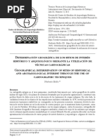 MOLLO, N. 2022. Determinación Geográfica de Los Sitios de Interés Histórico y Arqueológico Mediante La Utilización de Técnicas Cartográficas