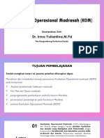 Kurikulum Operasional Madrasah (KOM) : Dr. Irma Yuliantina, M.PD