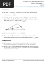 Grade 7 (Secondary 1) Sasmo: ABC, AB: AC 3: 2