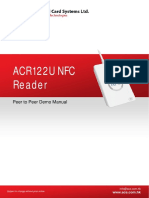 Acr122U NFC Reader: Peer To Peer Demo Manual