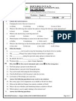 Chapter 6 Worksheet Class 4