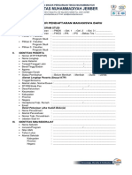 Formulir Pendaftaran Mahasiswa Baru: I. Fakultas Dan Program Studi