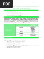 Tema 6. Requisitos Previos para Realizar Una Campaña de Marketing Social Corporativo