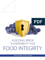 Assessing Error Vulnerability For Food Integrity Ebook