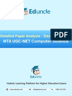 NTA UGC-NET Computer Science: Detailed Paper Analysis - Dec.20/June 21