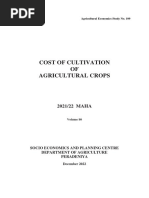 COST OF CULTIVATION OF AGRICULTURAL CROPS 21 - 22 - Maha