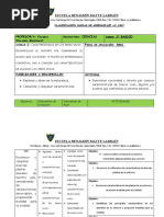 Planificación Ciencias Unidad 1 Abril, 1° Básico 2023