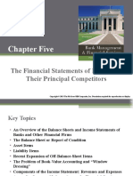 Chapter Five: The Financial Statements of Banks and Their Principal Competitors