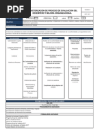 Caracterizacion de Proceso de Evaluacion Del Desempeño y Mejora Organizacional