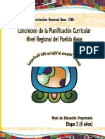 Concreción de La Planificación Curricular Nivel Regional Del Pueblo Maya