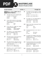 Practice Question Level - 1 Straight Line: Slope of A Line & Different Forms of Equation of Straight Line