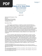 2023-04-10 JDJ To FBI - Wray Subpoena