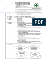 Prosedur Identifikasi Pasien Dengan Menggunakan Nama SOP: Upt Puskesmas Pantai Cermin Drg. Dewi Harmoni