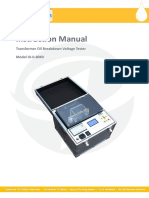 Instruction Manual Transformer Oil BDV Tester IIJ-II-80KV