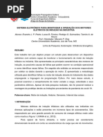 Sistema Eletrônico para Monitorar A Operação Dos Motores Elétricos de Indução Na Indústria