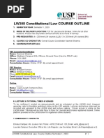 LW308 Constitutional Law Course Outline 2023