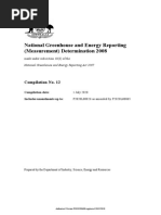 National Greenhouse and Energy Reporting Measurement Determination 2008 - Australia