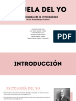 Escuela Del Yo: Psicodinamia de La Personalidad