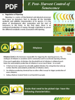 F. Post - Harvest Control of Senesence