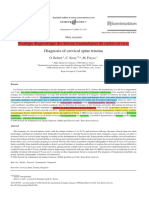 Stratégie Diagnostique Des Lésions Traumatiques Du Rachis Cervical Diagnosis of Cervical Spine Trauma