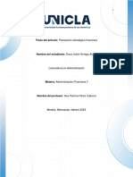 Esquema de Administracion Finaciera