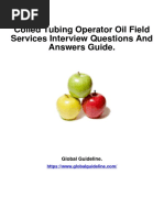 Coiled Tubing Operator Oil Field Services Interview Questions and Answers 43946