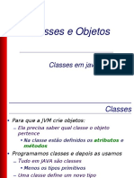 Classes e Objetos - Classes em JAVA