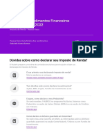 Informe de Rendimentos Financeiros Ano Calendário 2022: Dúvidas Sobre Como Declarar Seu Imposto de Renda?