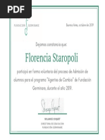 Staropoli, Florencia