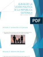 Álbum de La Constitución Politica de La Republica Gutemala: Romeo Josué Garza Contreras