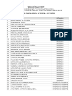 Resultado Parcial Edital #02/2016 - Deferidos Auxílio Permanência