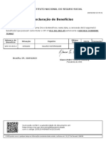 Declaração de Benefícios: Inss - Instituto Nacional Do Seguro Social