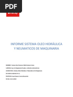 Informe Sistema Oleo Hidráulica Y Neumaticos de Maquinaria