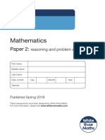 Year 5 - Reasoning - Spring 2018