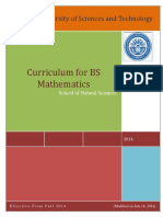 Curriculum Booklet Detailed BS Mathematics 2014