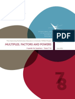 Multiples Factors and Powers