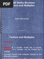 Factors and Multiples of Numbers