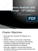 Systems Analysis and Design 10 Edition: Development Strategies