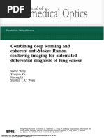 Combining Deep Learning and Coherent Anti-Stokes Raman Scattering Imaging For Automated Differential Diagnosis of Lung Cancer