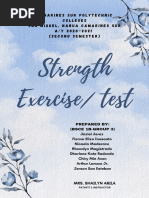 Strength Exercise/ Test