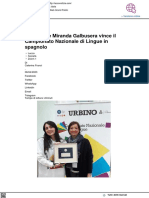 Miranda Galbusera Vince Il Campionato Delle Lingue in Spagnolo - Lecco Notizie - It, 6 Aprile 2023