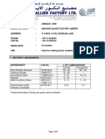 MSDS Asmaco 2500 Silicon Sealant