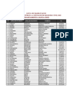 Lista de Habilitados A Oficiales de Registro Civil 2023 Santa Cruz