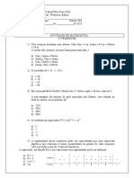 Atividade Diagnóstica 9° Ano